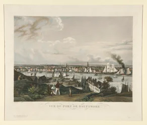 Vue du Port de Baltimore