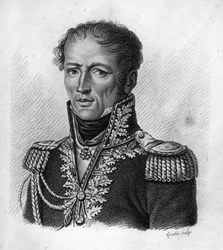 Antoine, Comte Drouot Général français (1774-1847) - dans "Portraits des généraux français suite aux victoires et conquêtes des Français". Gravé par Ambroise Tardieu en 1818. Collection Stella.