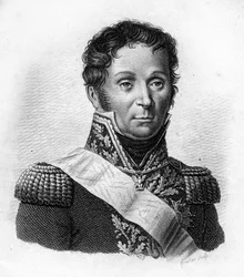 François Étienne Kellermann Fils (1770-1835), général de cavalerie - dans "Portraits des généraux français suite aux victoires et conquêtes des Français". Gravé par Ambroise Tardieu en 1818. Collection Stella.