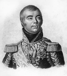 Jacques Alexandre Macdonald (1765-1840), maréchal de France dans « Portraits des généraux français suivant les victoires et conquêtes des Français ». Gravé par Ambroise Tardieu en 1818. Collection Stella