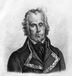 Le Général Jean Nicolas Houchard (1740-1793) dans "Portraits des généraux français suivant les victoires et conquêtes des Français". Gravé par Ambroise Tardieu en 1818. Collection Stella