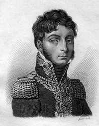 Philippe Paul, Comte de Ségur (1780-1873), général et historien français. Dans « Portraits des généraux français en suite les victoires et conquêtes des Français ». Gravé par Ambroise Tardieu en 1818. Collection Stella.