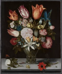 Fleurs dans un verre, 1606