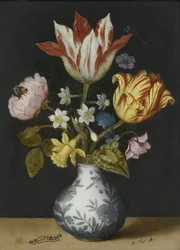 Nature morte de fleurs dans un vase Wan-Li