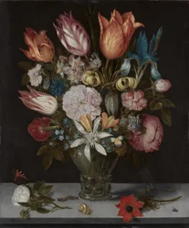 Fleurs dans un verre, 1606