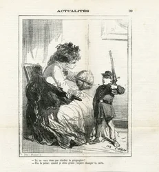 Illustration de Cham (1819-1879) dans Le Charivari