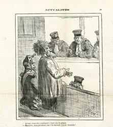 Illustration de Cham (1819-1879) dans Le Charivari