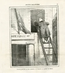Illustration de Cham (1819-1879) dans Le Charivari
