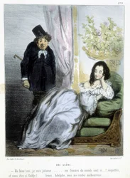 Une scène - dans « Madeleines » par Cham, v.1870-1880