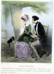 Qui pensez-vous que je suis ? - dans « Madeleines » par Cham, vers 1870-1880