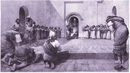 Devant le sanctuaire du dieu de la lune à Ur