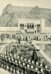 Le général Roberts lisant sa proclamation à Kaboul, 12 octobre 1879, 1901