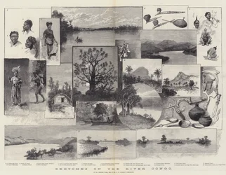 Croquis sur le fleuve Congo