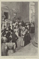 La visite royale en Irlande, Garden-Party à Baron