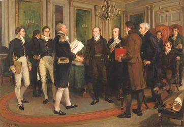 La signature du traité de Gand, veille de Noël, 1814, 1914