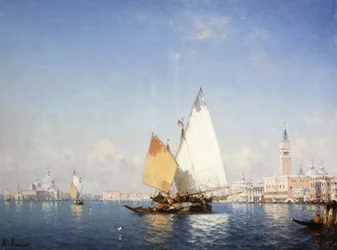 Bateaux sur le lagon