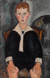 Garçon en costume de marin