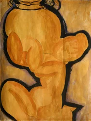Caryatide avec un vase, vers 1913-14