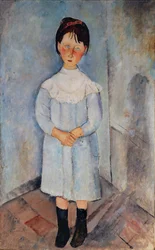 Fillette en bleu, 1918