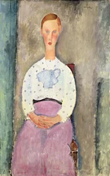 Fille avec blouse à pois, 1919