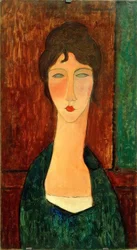 Jeune femme aux cheveux bruns (Elvira)