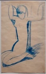 Caryatide agenouillée, assise sur ses talons (Anna Akhmatova )