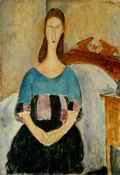 Portrait de Jeanne Hébuterne, assise, 1918
