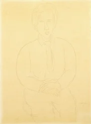 Portrait de Soutine assis, 1917