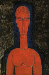 Buste rouge, Caryatide