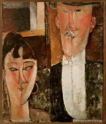 Les fiancés (huile sur toile)