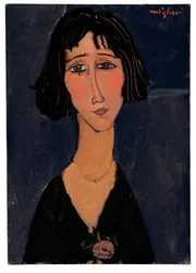 Jeune femme avec une rose