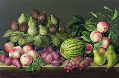 Figues, melon et groseilles, 1998