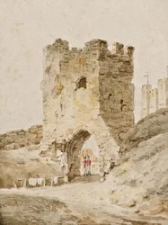 Deux soldats en service au château de Douvres