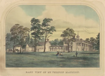 Vue est du manoir de Mount Vernon