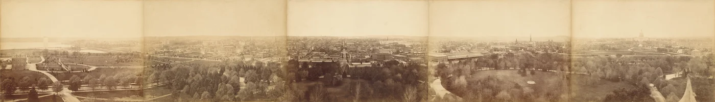 Vue panoramique de Washington, DC