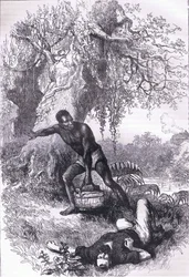 Un incident dans la défense de "Ninety six", illustration de l