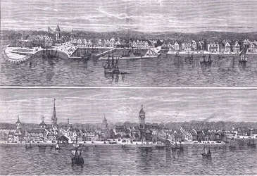 New York au milieu du XIXe siècle, illustration de l