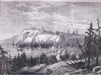 Vue de Québec, illustration de l