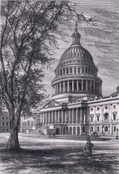 Vue du Capitole, Washington, illustration de l
