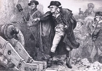 Washington au siège de Yorktown, illustration de l