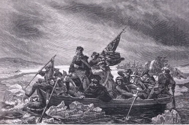Washington traversant le Delaware, illustration de l