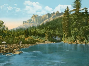 Castle Crags dans le canyon de Sacramento