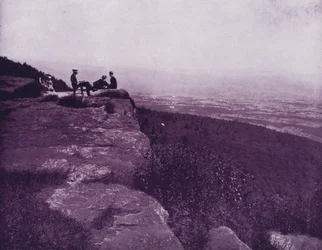 Perspective depuis le sommet des Montagnes Blanches, New Hampshire