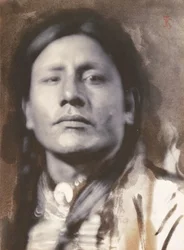 Un chef Sioux, vers 1898