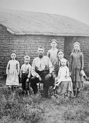 Famille pionnière américaine, c.1870