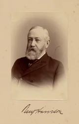 Benjamin Harrison (1833-1901), 23e président des États-Unis, photo par George Prince, Washington DC