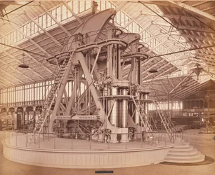 Moteur Corliss, Exposition internationale du centenaire, Philadelphie, 1876
