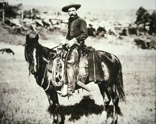 Chef de piste cowboy au Montana