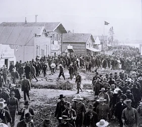 Dawson City pendant la ruée vers l