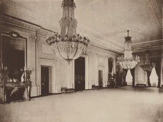 Salle Est de la Maison Blanche (photo n/b)